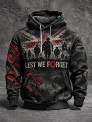 Men's Lest We Forget Printed Hoodie