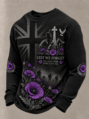 Men's Remembering The Animals Of War Waffle Sweatshirt