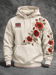Men's Lest We Forget Printed Hoodie