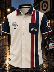 Men's Mods Culture UK Music Lover Printed Cotton Shirt