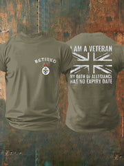 Men's Retired Air Force Veteran Printed T-shirt