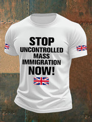 Men's UK Immigrantion Printed T-shirt