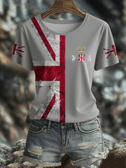 Women's UK Flag Pride Printed T-Shirt