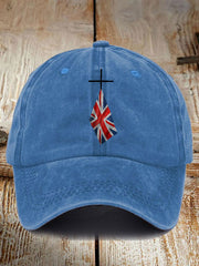 Unisex UK Flag Printed Hat