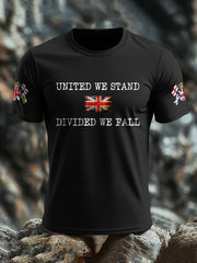 Men's UK Flag United We Stand Printed T-shirt