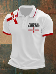 Men's Northern Ireland Print Button T-Shirt
