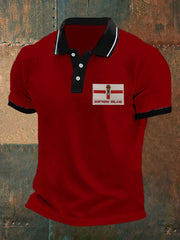 Men's Northern Ireland Print Button T-Shirt