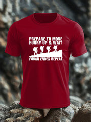 Men's British Veteran imitation cotton short-sleeved T-shirt