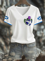 Women's  Scottish Flag  Short Sleeve T-shirt