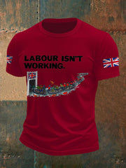 Men's UK Flag Immigration Printed T-shirt