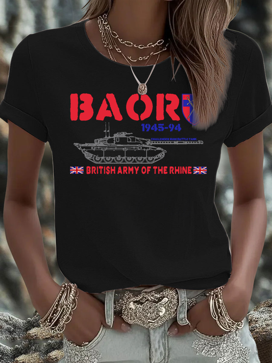 Women's British Veteran Iron On Short Sleeve T-Shirt