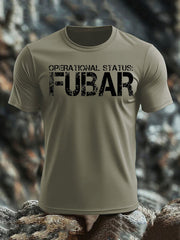 Men's Veteran imitation cotton short-sleeved T-shirt