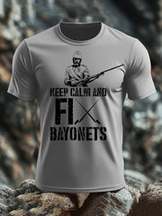 Men's British Veteran imitation cotton short-sleeved T-shirt