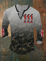 Men's LRemembrance Day Lest We Forget Long Sleeve T-Shirt