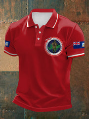 Men's Falklands War UK Flag Printed Casual Tops