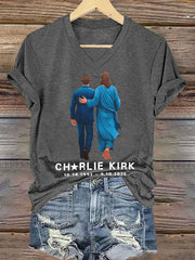 Women's A True Patriot Printed Casual T-Shirt