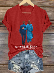 Women's A True Patriot Printed Casual T-Shirt