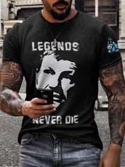 Men's Boxing Lover Rip Hitman Legend Printed T-Shirt