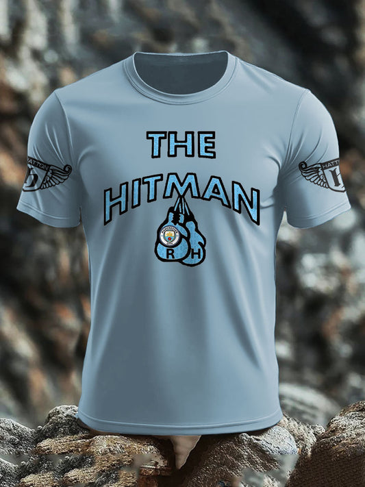 Men's Boxing Lover Rip Hitman Legend Printed T-Shirt