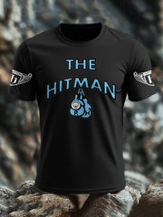 Men's Boxing Lover Rip Hitman Legend Printed T-Shirt
