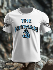 Men's Boxing Lover Rip Hitman Legend Printed T-Shirt