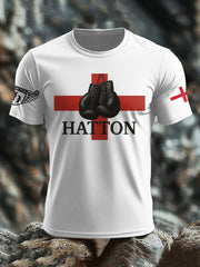 Men's Boxing Lover Rip Hitman Legend Printed T-Shirt