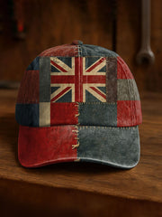 Unisex TopsUnion Jack and patchwork style Design Print Hat