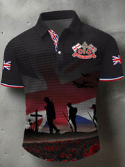 Men's Remembrance Day Lest We Forget Short Sleeve Shirt