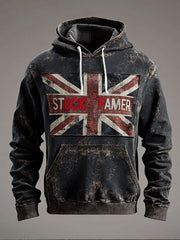 Men's UK Flag Funny Printed Hoodie