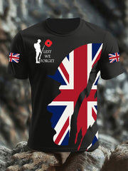Men's Remembrance Day Lest We Forget Short Sleeves T-shirt