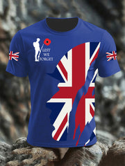 Men's Remembrance Day Lest We Forget Short Sleeves T-shirt
