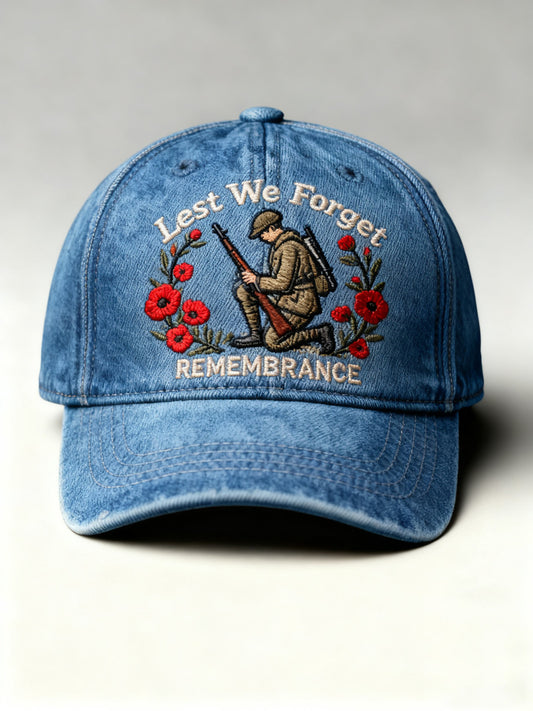 Remembrance Day Lest We Forget Cap