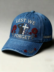 Remembrance Day Lest We Forget Cap