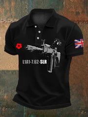 Men's British Remembrance Day polo shirt