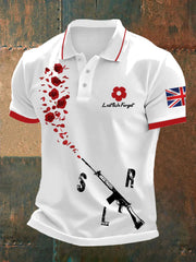 Men's British Remembrance Day polo shirt