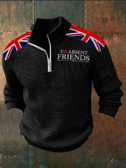 Men's Remembrance Day To Absent Friends Zipper Sweater