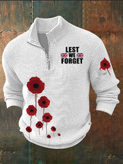 Men's Remembrance Day Lest We Forget Imitation Sweater