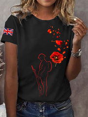 Women's Remembrance Day Lest We Forget Short Sleeve T-Shirt