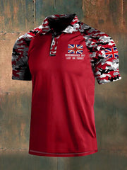 Men's Remembrance Day Lest We Forget Three Buttons T-Shirt