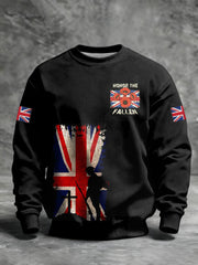 Men's Remembrance Day Lest We Forget Printed Sweatshirt