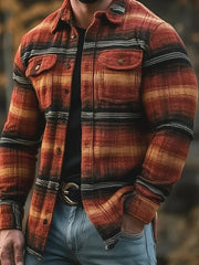 Men's Casual Checkered Jacket