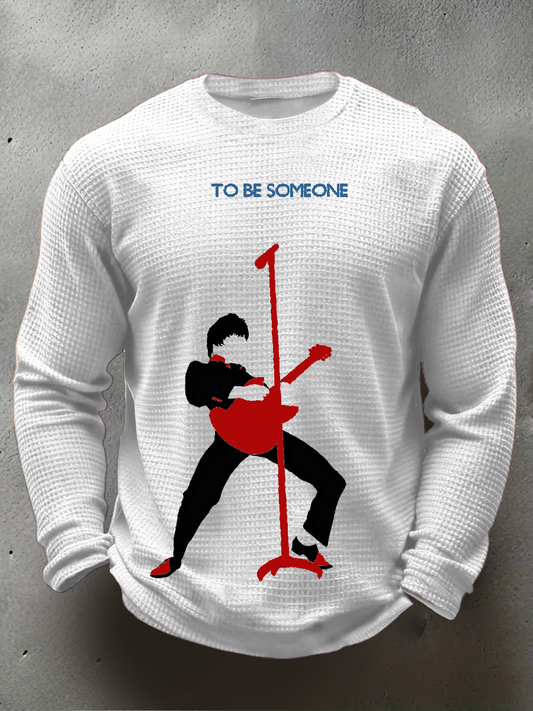 Men's  The Jam minimalist pop art  Waffle Long Sleeve T-Shirt