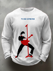 Men's  The Jam minimalist pop art  Waffle Long Sleeve T-Shirt