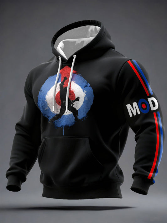 Men's UK Band Mods Music Lover Printed Hoodie