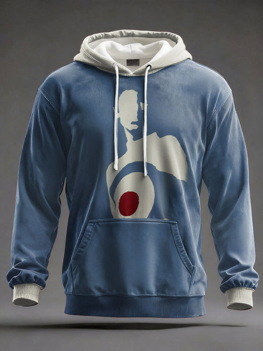 Men's UK Mod Music Lover Printed Hoodie