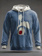 Men's UK Mod Music Lover Printed Hoodie