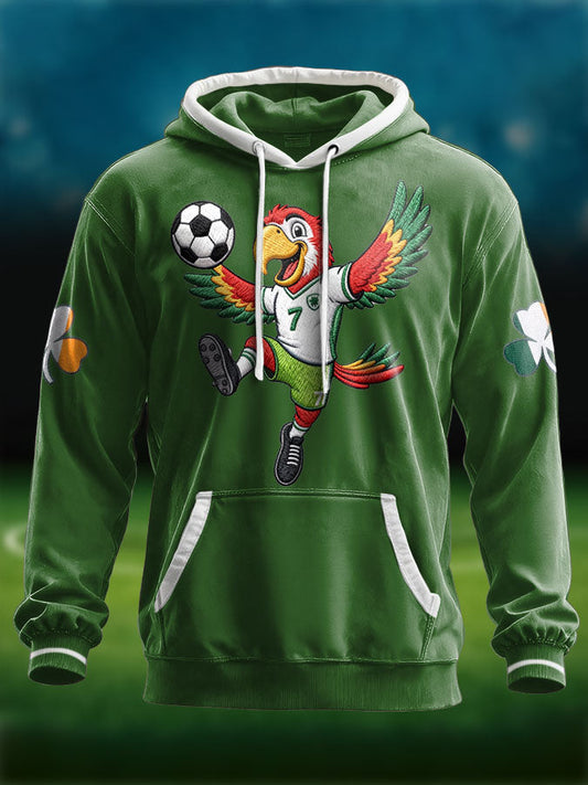 Unisex Ireland Football Lover 2026 Printed Hoodie