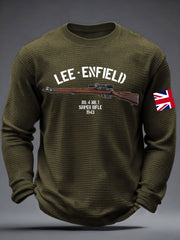 Men's The Lee-Enfield Rifle Waffle Long Sleeve T-Shirt