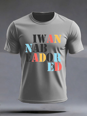 Men's  Lemon Roses Music Lover Printed imitation cotton short-sleeved T-shirt