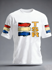 Men's  Lemon Roses Music Lover Printed imitation cotton short-sleeved T-shirt
